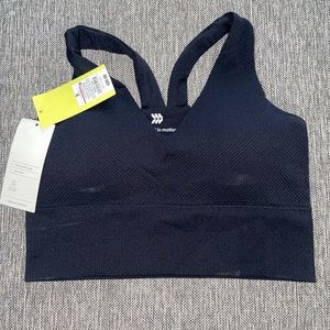 Black target sports bra size small